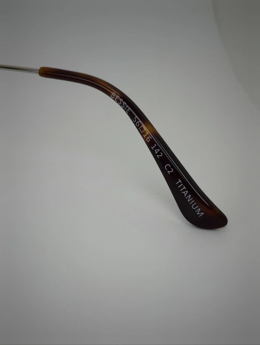 Bessie. Titiaium. Women's Oversized Square Metal Frame Glasses in Chrome.